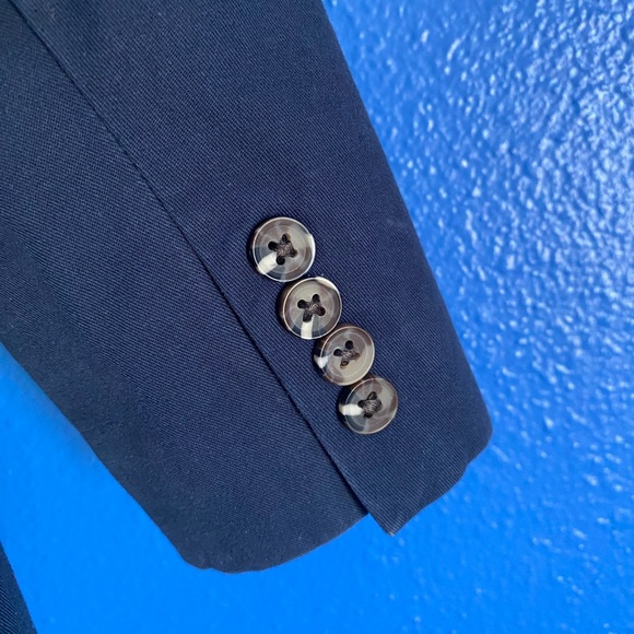 H&M Toodler Boys Casual Cotton Blazer. Button Up W/Polka Dot Lining. Navy 3-4YRS - Picture 10 of 12